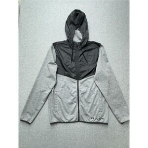 Rhone x Peloton Jacket Mens Small Gray Black‎ Colorblock Windbreaker Lightweight